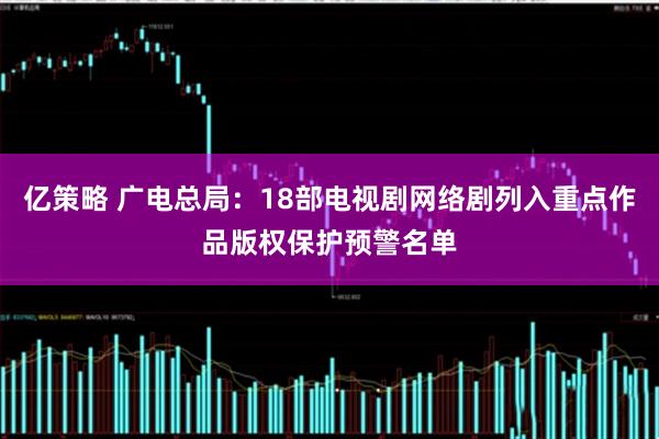 亿策略 广电总局：18部电视剧网络剧列入重点作品版权保护预警名单