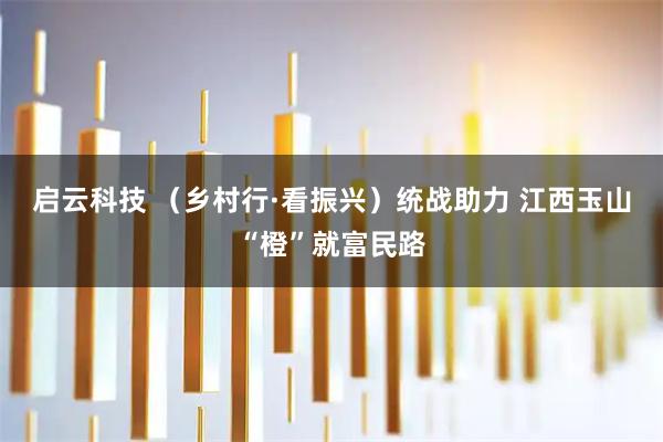 启云科技 （乡村行·看振兴）统战助力 江西玉山“橙”就富民路